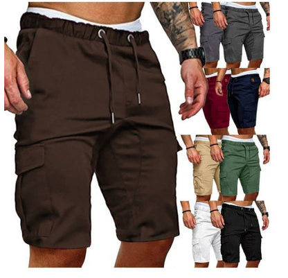 Wayne – Enge elastische Herren-Cropped Shorts