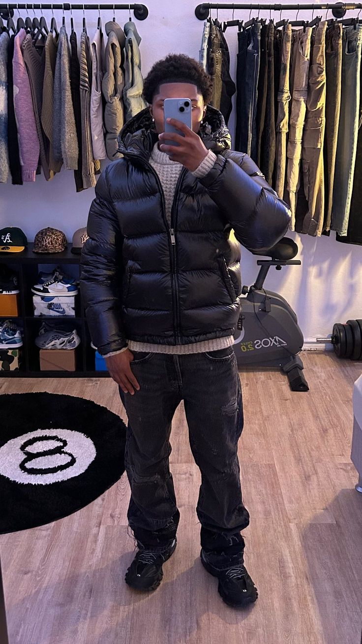 Herren Winter Steppjacke Puffer Streetwear – Urban Style für kalte Tage