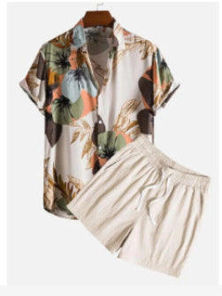 Herren Sommer Freizeit Set – Kurzarm Hemd & Shorts, Modernes Streetstyle Outfit, Ideal für Alltag und Urlaub