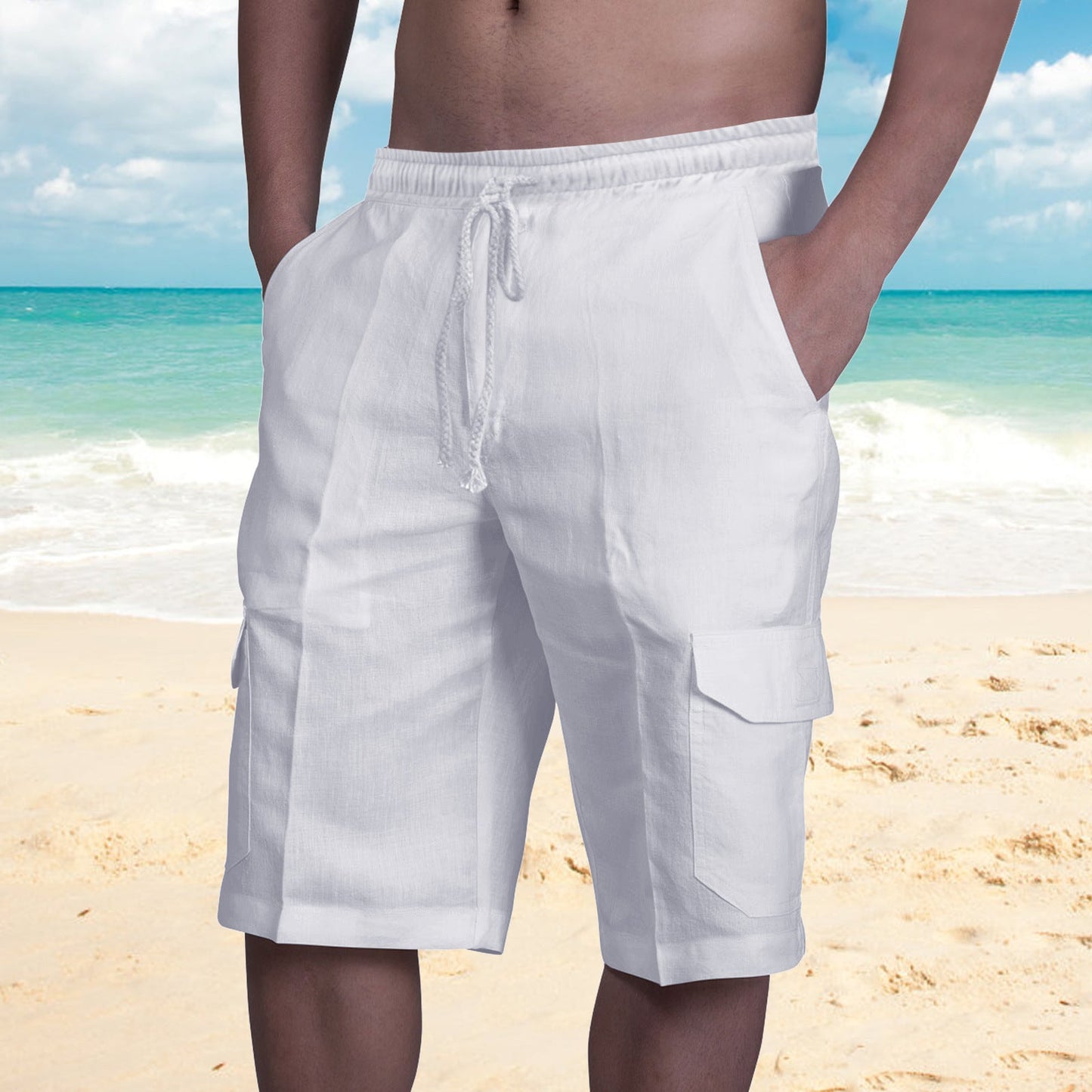 Ronald – Mehrfachtaschen Herren Strand Cargo-Hose