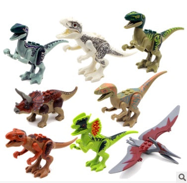 Kinder Dinosaurier Bausteine Figuren Set – Lernspielzeug für Jungen und Mädchen, Kreatives Sammelspielzeug
