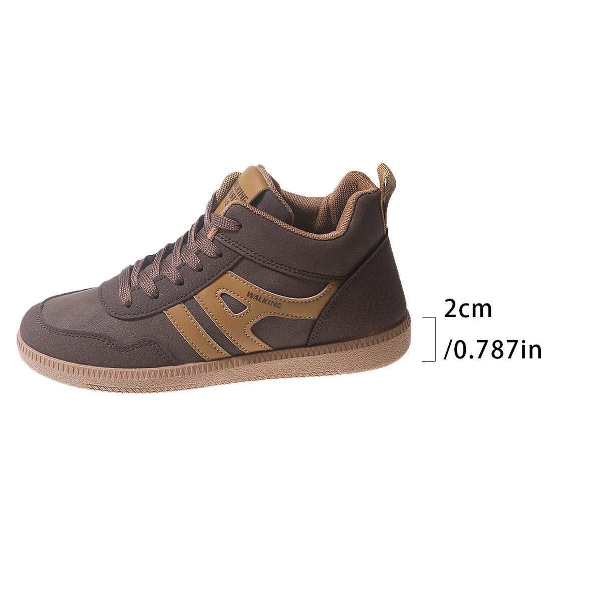 Sophia – Atmungsaktive flache Skate-Schuhe aus veganem Leder mit runder Zehenpartie und Farbblockierung