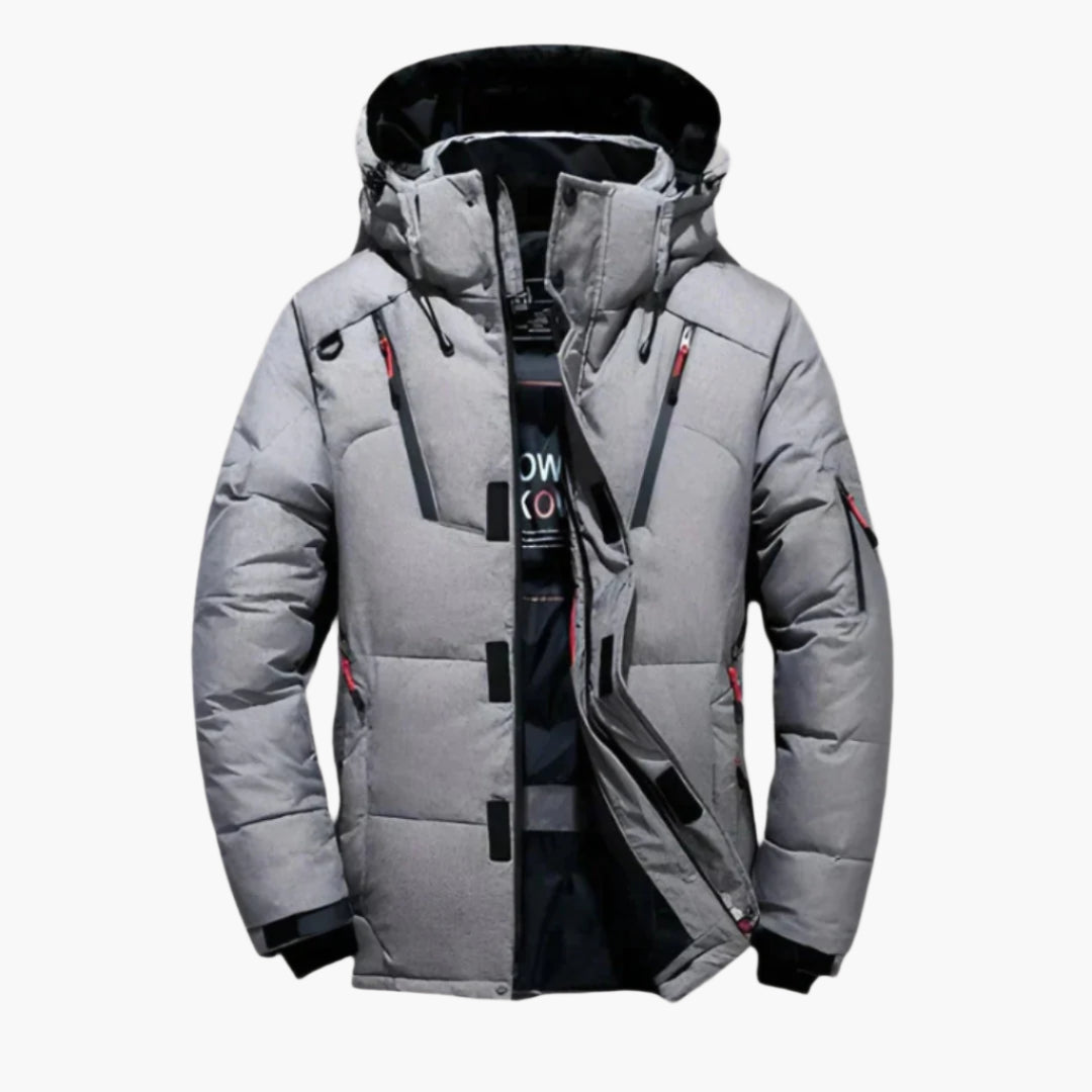 Herren Daunenjacke Winter – Outdoor Wärmende Steppjacke mit Kapuze, Stilvoll & Funktional