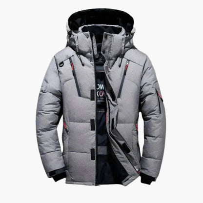 Herren Daunenjacke Winter – Outdoor Wärmende Steppjacke mit Kapuze, Stilvoll & Funktional