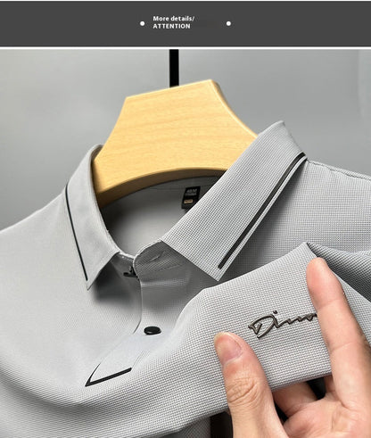 Reginald – Herren Polo Shirt mit Kragen aus Eisseide für den Sommer