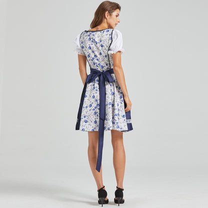 Damen Trachtenkleid Dirndl im Biergartenstil – Perfekt für Oktoberfest & Volksfeste