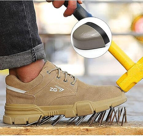Herren Orthopädische Sicherheitsschuhe – Sportlicher Arbeitsschuh für Baustelle & Alltag