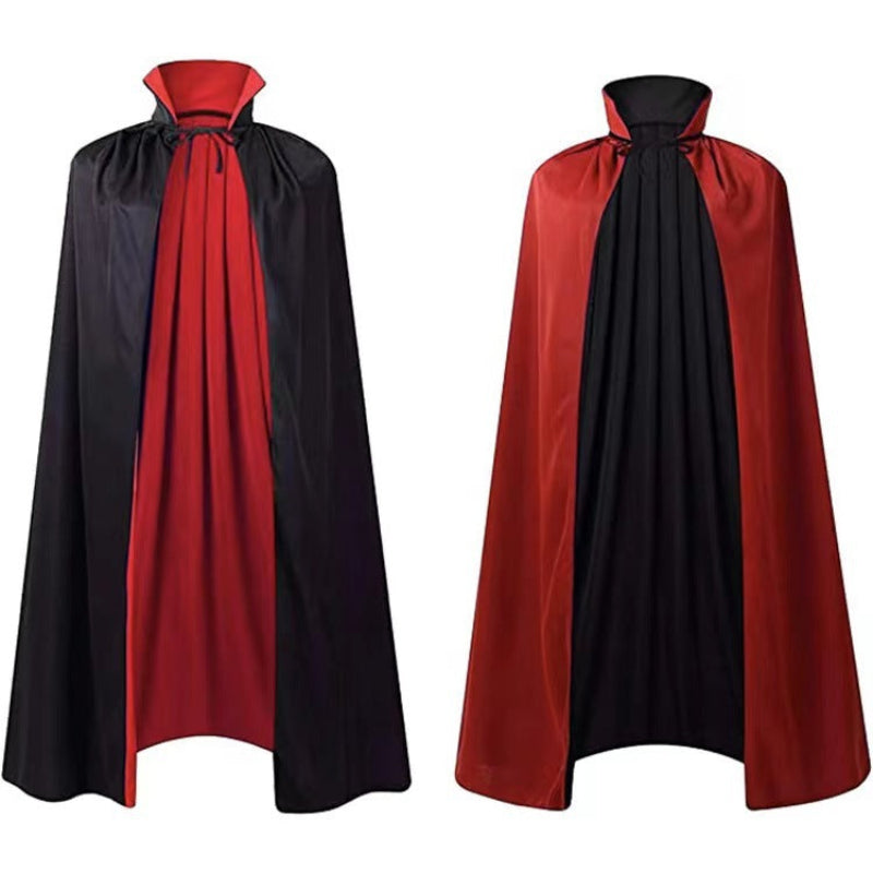 Halloween Vampir Umhang Unisex – Reversibler Cape für Kostümpartys & Gruselige Verkleidungen