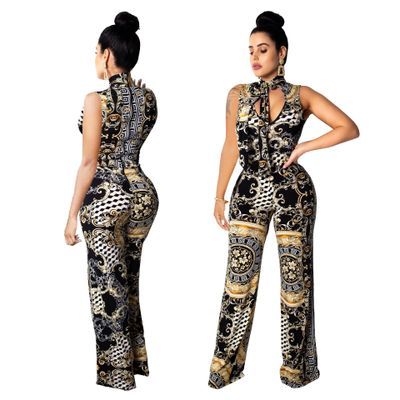 Faith – Ärmelloser Damen-Jumpsuit mit Print