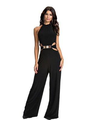 Denise – Modischer Jumpsuit mit weitem Bein und Rollkragen