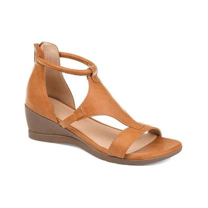 Gabrielle – Römische Damen-Wedges mit mittlerem Absatz