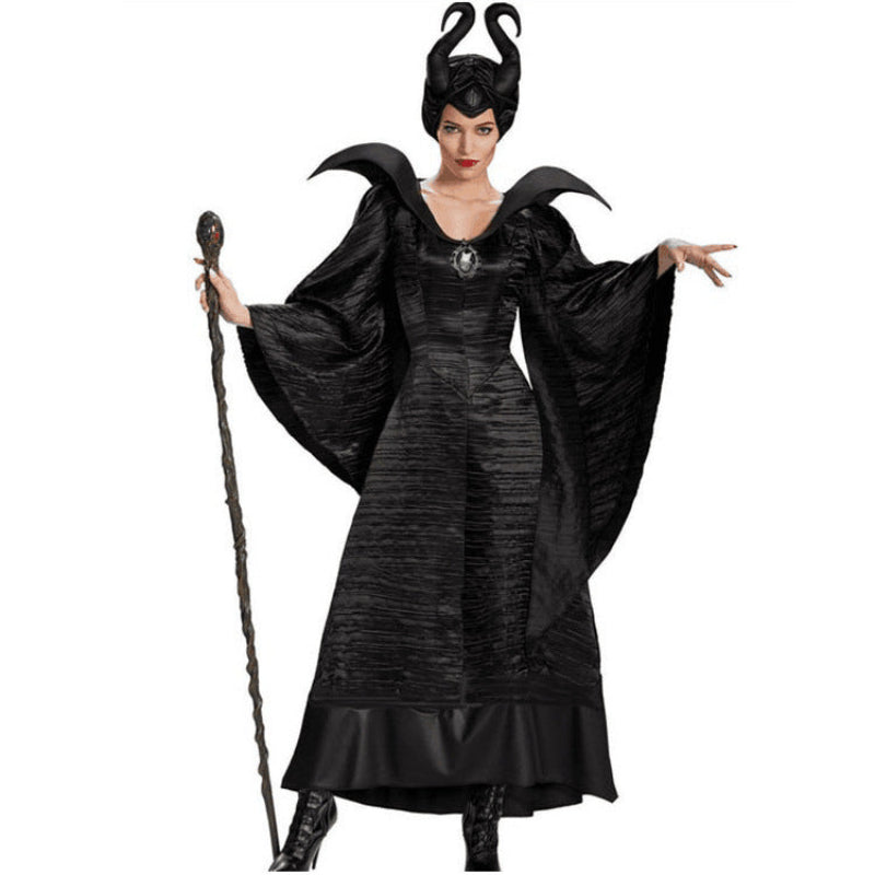 Halloween Damen Hexe & Maleficent Kostüm – Magische Verkleidung für Party & Karneval