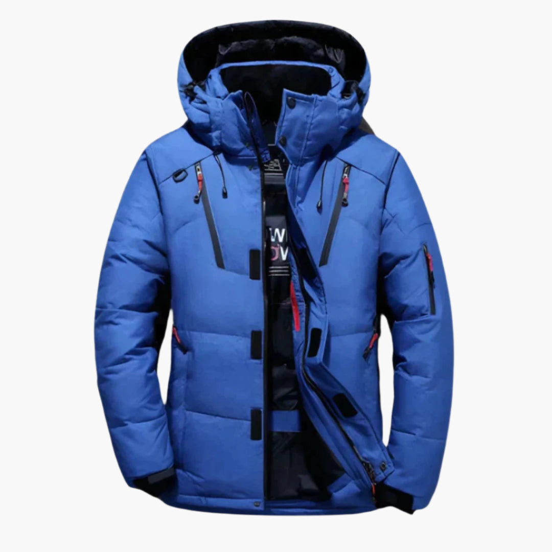 Herren Daunenjacke Winter – Outdoor Wärmende Steppjacke mit Kapuze, Stilvoll & Funktional