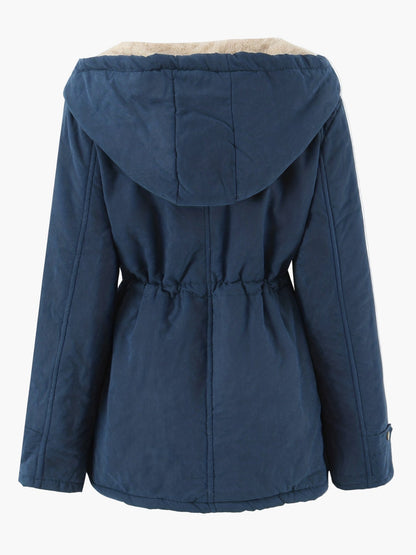 Damen Winterparka mit Kapuze und Teddyfutter – Freizeitjacke für Alltag und Outdoor