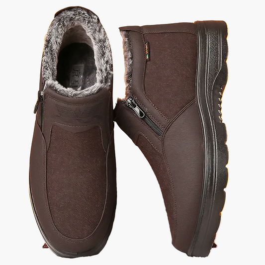 Herren Orthopädische Winterstiefel – Komfortable Warm Gefütterte Alltagsschuhe für Spaziergänge & Outdoor