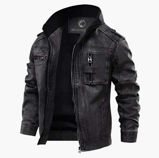Herren Bikerjacke Vintage Stil – Urbaner Fashion Klassiker für Alltag und Freizeit
