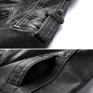 Herren Bikerjacke Vintage Stil – Urbaner Fashion Klassiker für Alltag und Freizeit