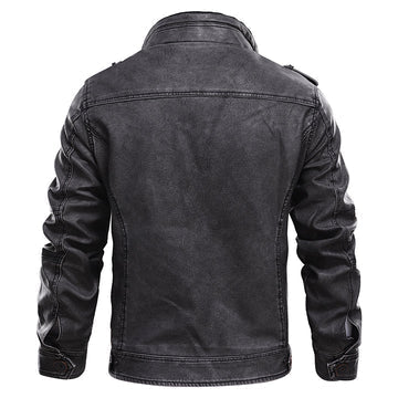 Herren Bikerjacke Vintage Stil – Urbaner Fashion Klassiker für Alltag und Freizeit