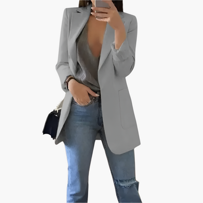 Damen Lange Blazer – Eleganter Business- und Freizeit-Look, Modern und Vielseitig