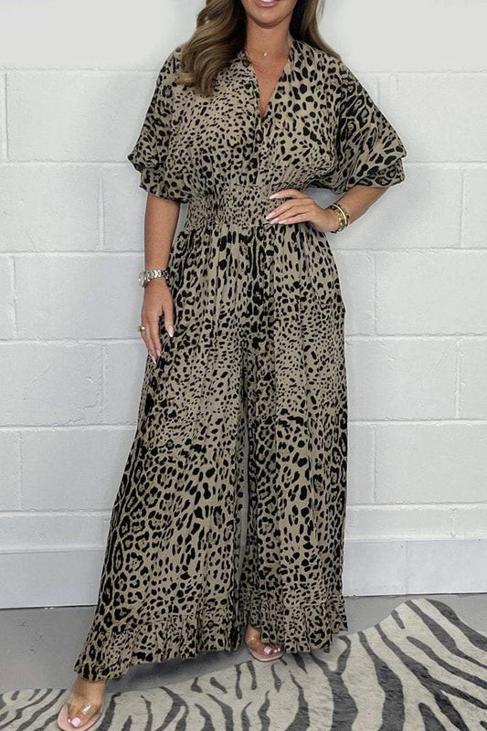 Melissa - Jumpsuit mit Leopardenmuster