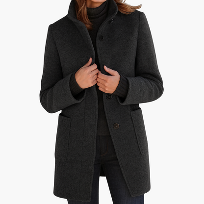 Damen Kurzmantel Modern Elegant Übergangsjacke für Alltag & Beruf