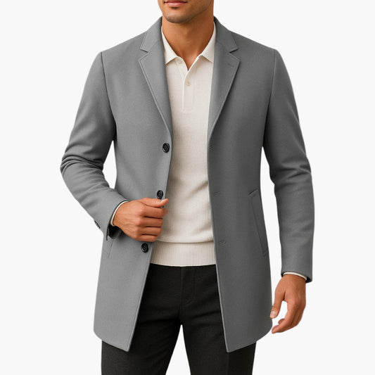 Herren Klassischer Frühlings-Mantel – Eleganter Business- und Freizeit-Look