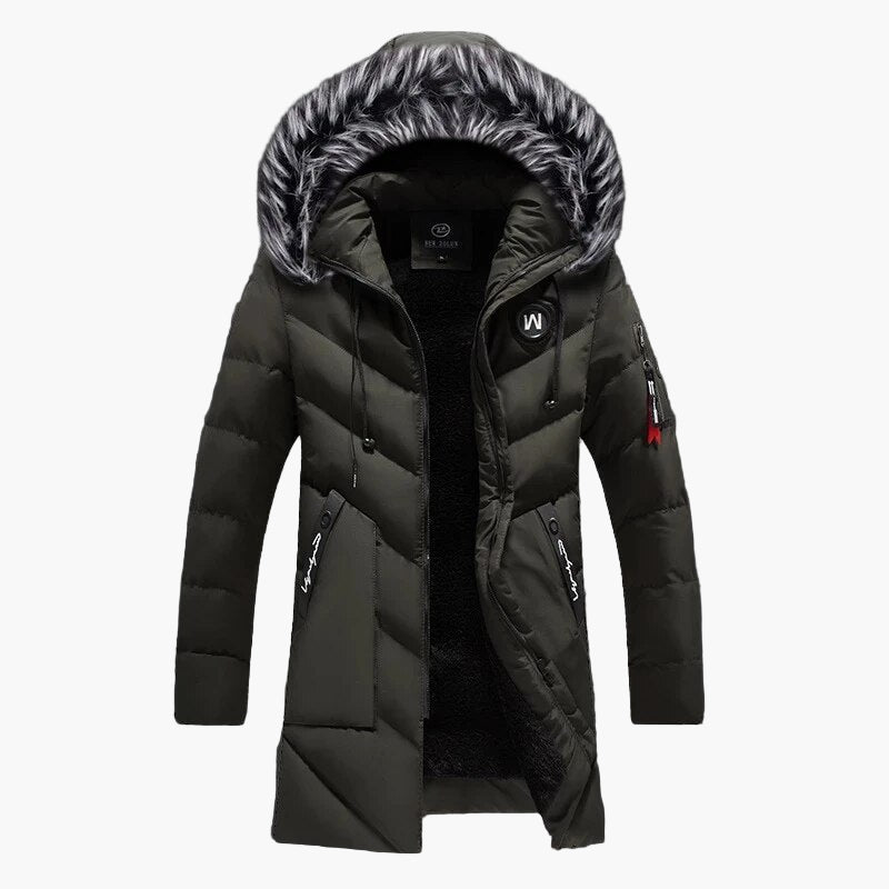 Herren Winter Parka mit Kapuze – Warme Steppjacke für kalte Tage, modischer Outdoor-Mantel