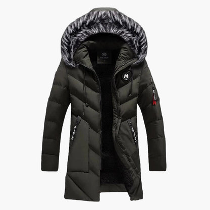 Herren Winter Parka mit Kapuze – Warme Steppjacke für kalte Tage, modischer Outdoor-Mantel