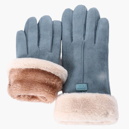 Damen Winterhandschuhe mit flauschigem Innenfutter – Stilvolle und warme Touchscreen-Handschuhe für kalte Tage