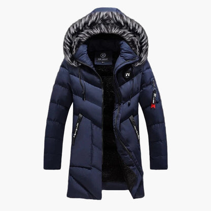 Herren Winter Parka mit Kapuze – Warme Steppjacke für kalte Tage, modischer Outdoor-Mantel