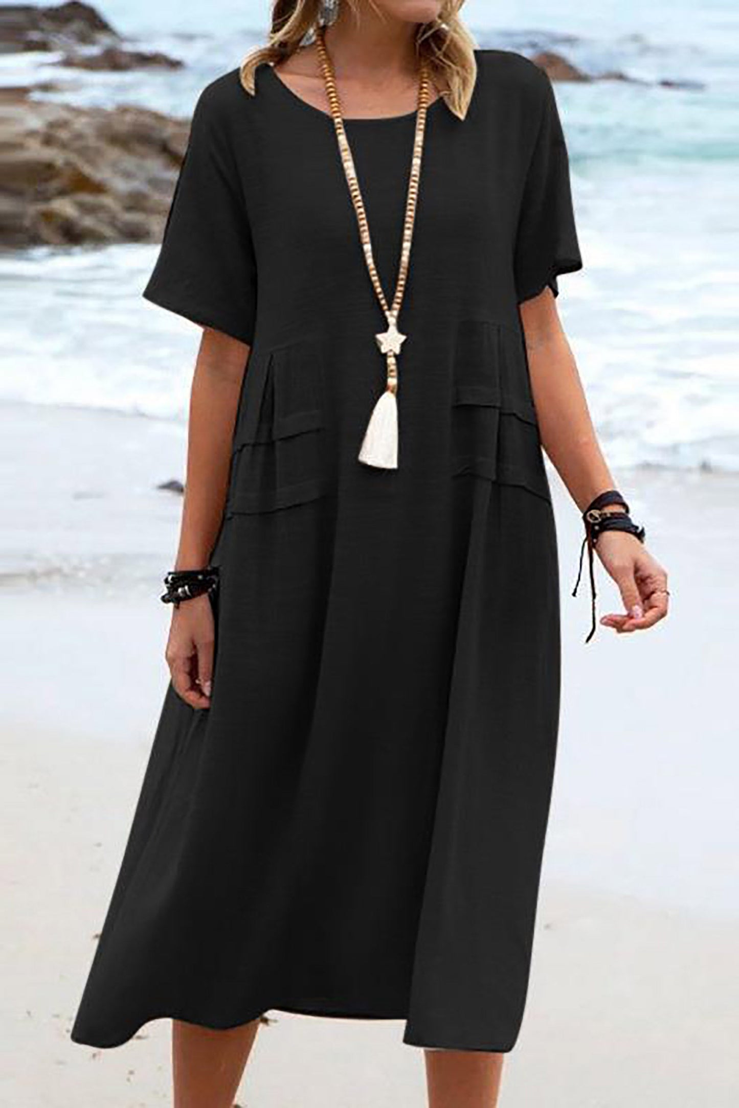 Virgina - Lässiges Kleid in Lockerer Passform