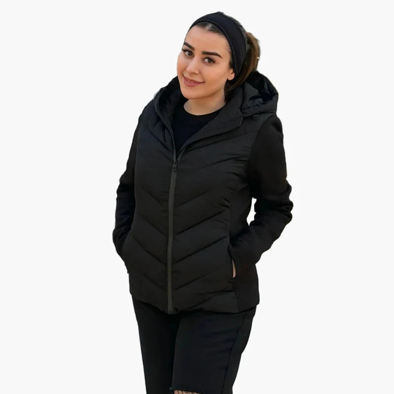 Damen Kapuzen-Steppjacke für Alltag und Outdoor – Regular Fit, modisch und vielseitig