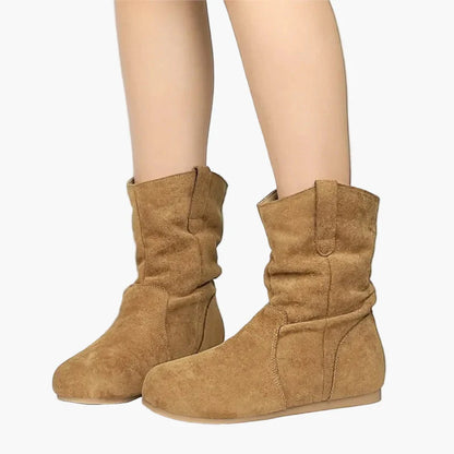 Damen Freizeitschuhe Stiefeletten Retro Stil Bequem für Alltag und Freizeit