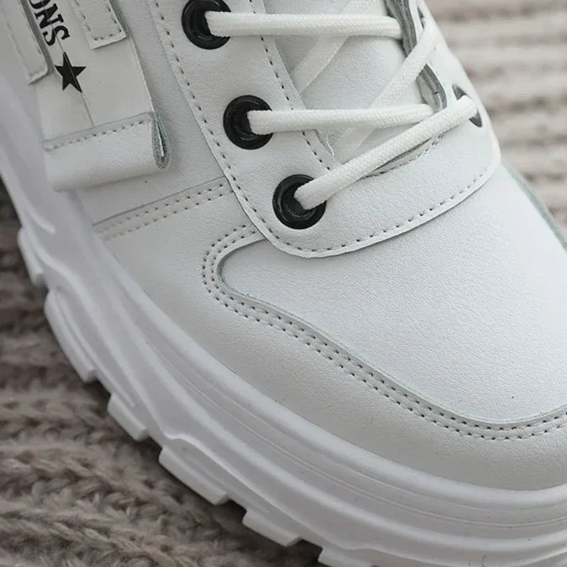 Damen Winter High-Top Sneaker Warm Gefüttert Outdoor Freizeit Schuhe