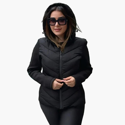 Damen Kapuzen-Steppjacke für Alltag und Outdoor – Regular Fit, modisch und vielseitig