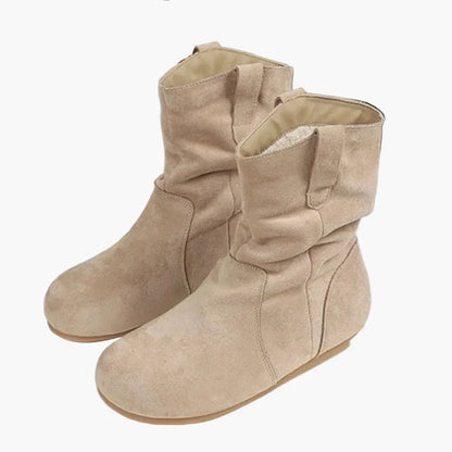 Damen Freizeitschuhe Stiefeletten Retro Stil Bequem für Alltag und Freizeit