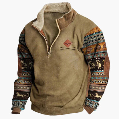Herren Wild West Vintage Pullover – Stilvoller Freizeit-Sweater mit Western-Charme