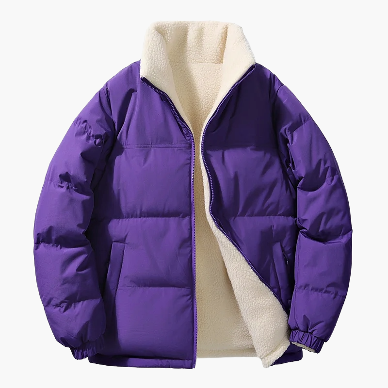 Herren Winter Steppjacke mit Fleece-Innenfutter – Urban Freizeitjacke, Lockerer Schnitt, Warm, Ideal für Alltag & Outdoor