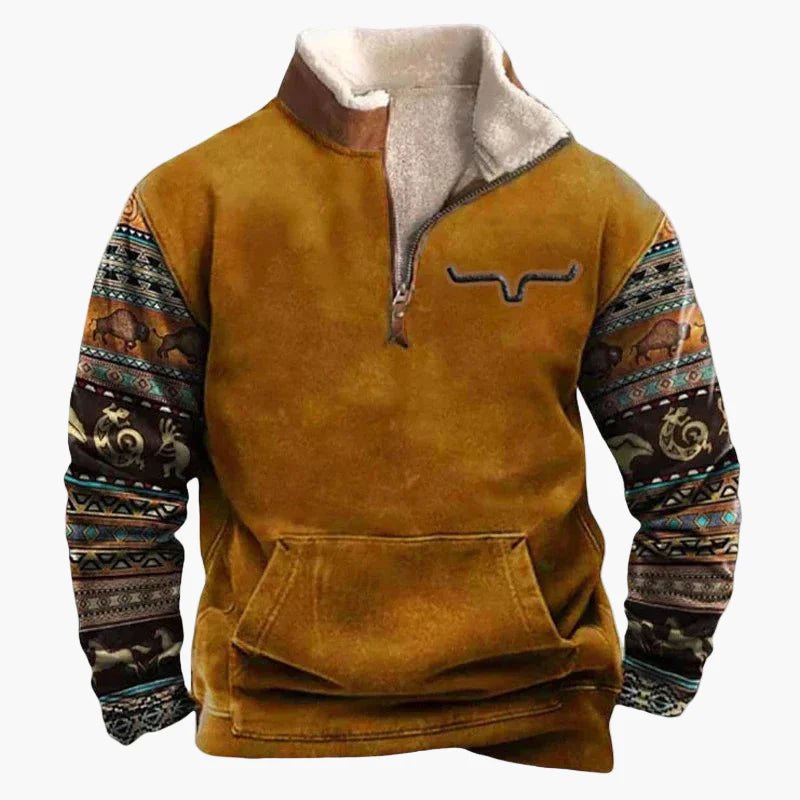 Herren Wild West Vintage Pullover – Stilvoller Freizeit-Sweater mit Western-Charme