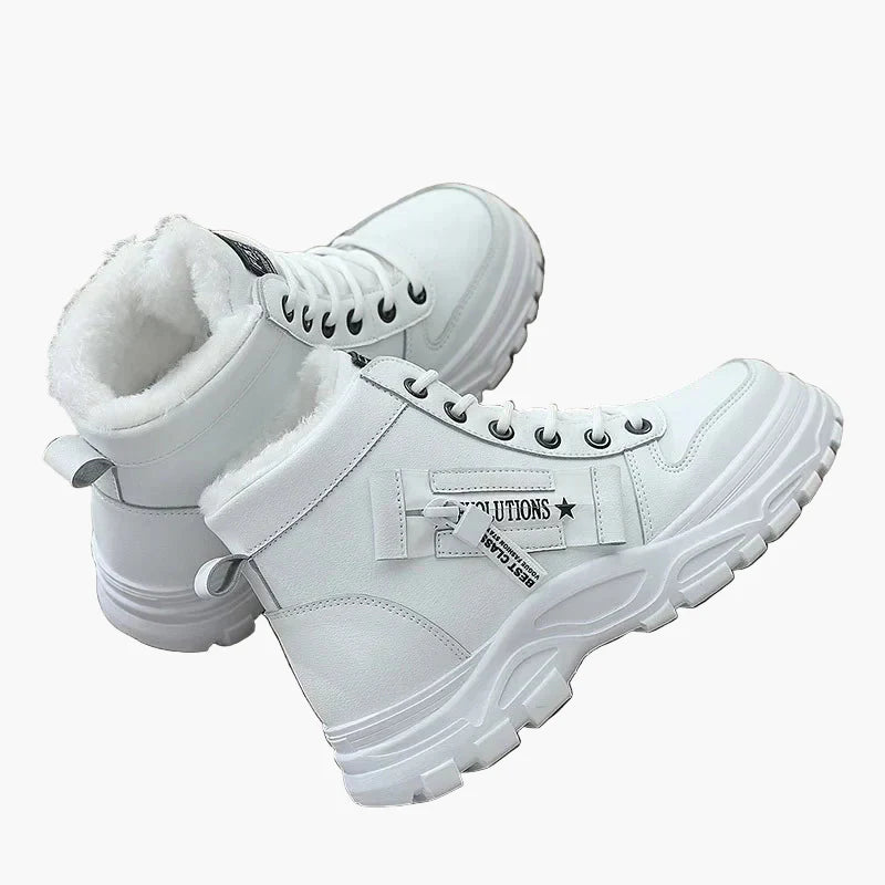 Damen Winter High-Top Sneaker Warm Gefüttert Outdoor Freizeit Schuhe