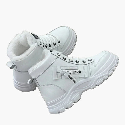 Damen Winter High-Top Sneaker Warm Gefüttert Outdoor Freizeit Schuhe
