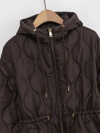 Damen Steppjacke mit Kapuze – Modische Übergangsjacke für Alltag und Outdoor