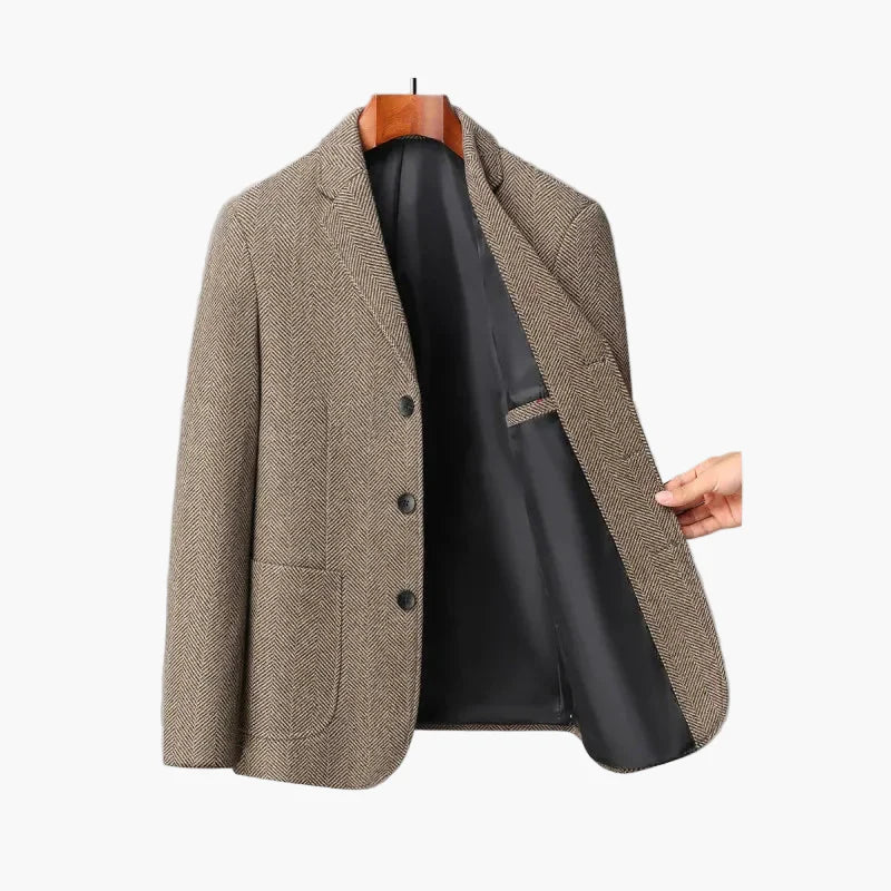 Herren Klassischer Hahnentritt Blazer – Business & Freizeit Sakko