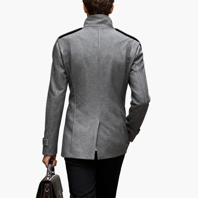 Herren Klassischer Doppelreiher Mantel – Eleganter Business & Freizeit Look