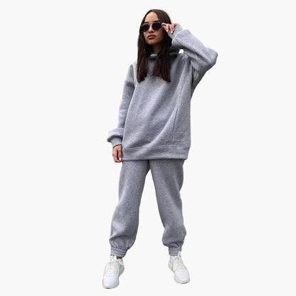 Damen Oversize Sweatshirt & Jogginghose Set – Lässiger Freizeit-Look für Herbst und Winter