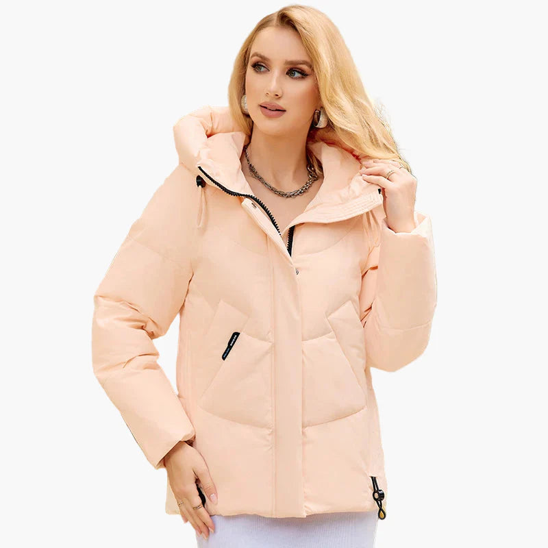 Damen Winter Steppjacke mit Kapuze – Modische Outdoorjacke für Alltag und Freizeit