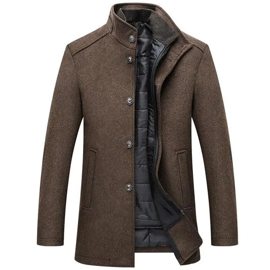 Herren Winter Mantel Klassisch Modern Freizeit Business Jacke