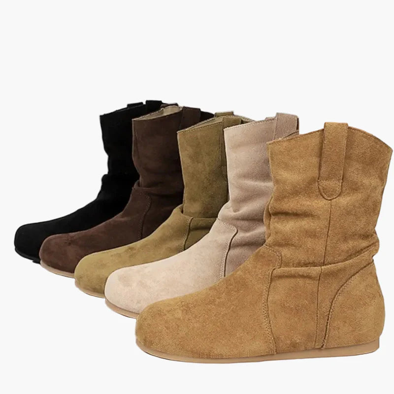 Damen Freizeitschuhe Stiefeletten Retro Stil Bequem für Alltag und Freizeit