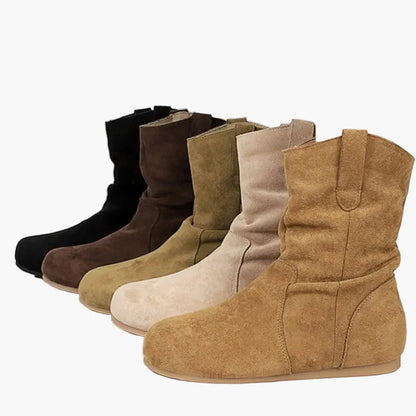 Damen Freizeitschuhe Stiefeletten Retro Stil Bequem für Alltag und Freizeit