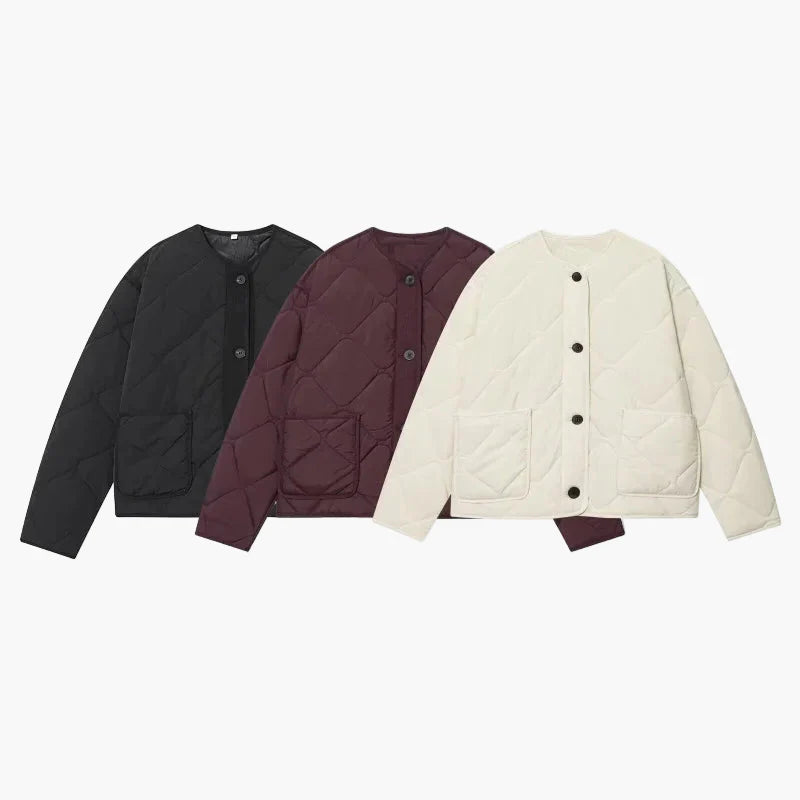 Damen Steppjacke Freizeit Klassisch Übergangsjacke Komfortabel